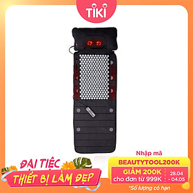 Đệm massage toàn thân có gối xoa bóp hồng ngoại Lanaform Delight LA110316