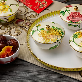 Mua Bộ Khay Mứt Sứ Cao Cấp Minh Long - Ngũ Sắc
