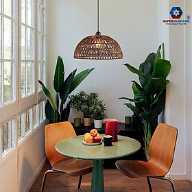 Mua Đèn thả dây thừng SuperVilighting QUANTHUNG-BU treo trần cổ điển decor phòng khách