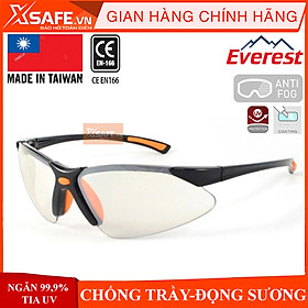 Kính bảo hộ Everest EV303 Kính chống bụi, tia UV, chống trầy xước, chống đọng sương, dùng trong lao động, đi xe máy