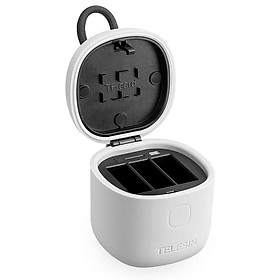 TELESIN GoPro Battery Charger Hero7 6 5 Accessories Two Electric One Charge Battery Set Supports Three Charges, High Speed 3.0 Read and Write, Large Capacity Storage