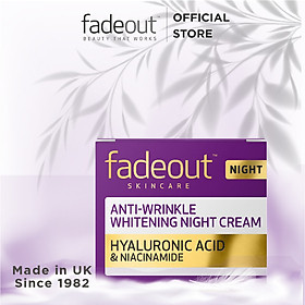 KEM DƯỠNG TRẮNG DA CHỐNG NHĂN MỜ NÁM BAN ĐÊM - FADEOUT ANTI -WRINKLE WHITENING NIGHT CREAM 50ML