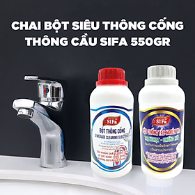 Bột thông tắc nghẽn cầu, cống Siêu Tốc  Sifa 550gr - Huy Tưởng