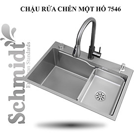 Mua Chậu Rửa Chén Bát Schmidt 7546 Một Hố  Bồn Rữa Inox 304 Tặng Kèm Bộ Xiphong Xả Và Rổ Đựng Bát - Hàng Chính Hãng