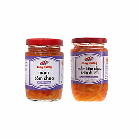 Combo Sông Hương Mắm Tôm Chua 430g + Mắm Tôm Chua Trộn Đu Đủ 430g