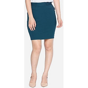 Chân váy ôm màu xanh ngọc The One Fashion VDS1881XD1S