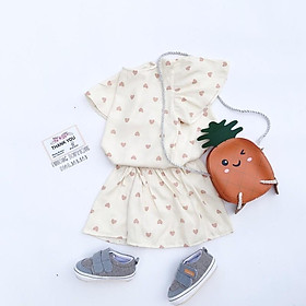 Set bộ quần áo bé gái Phuongboutique quần váy cho bé từ 5-16kg