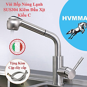 [Tổng hợp] Vòi bếp vòi rửa chén (có đầu rút ra được-nhiều chế độ phun) bán chạy + tặng kèm cặp dây cấp không gỉ