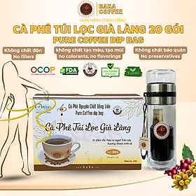 Cà phê túi lọc Già Làng - Hộp 20 gói