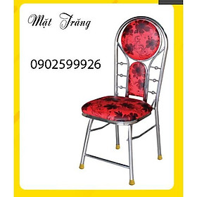 Ghế xếp nệm inox CAO CẤP ỐNG LỚN PHI 32 MẶT TRĂNG