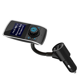 LCD FM  Car MP3  Support TF Card for Phone w/Mic AUX Port