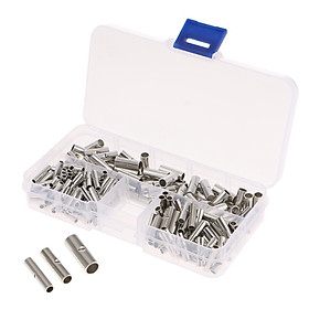 200 Pieces Non-Insulated Butt  Crimp Connectors AWG 22-16 16-14 12-10