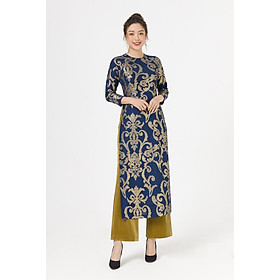 Áo dài cách tân cổ tròn LAMER L61A19Q068