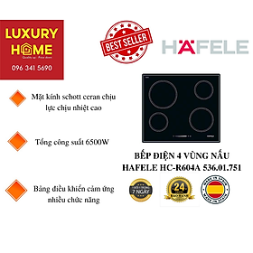 Mua BẾP ĐIỆN 4 VÙNG NẤU HAFELE HC-R604A 536.01.751 - HÀNG CHÍNH HÃNG