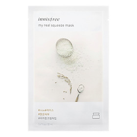 Mặt Nạ Giấy Làm Sáng Mịn Da Từ Gạo Innisfree My Real Squeeze Mask - Rice (20ml)