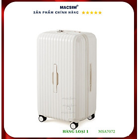 Vali cao cấp Macsim Aji MSA7072 - Size 28 inch ,Hàng loại 1 - TRẮNG