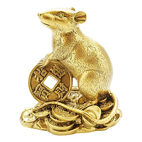 Tượng Trang Trí Chuột Tiền V1