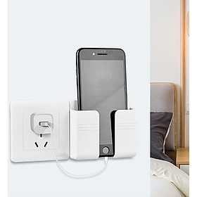Mua Giá đỡ dán tường treo remote máy lạnh đa năng  kệ treo sạc điện thoại  đầu dây điện tiện lợi giúp không gian gọn gàng GD448-ketreoDT