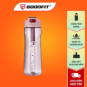 Bình nước thể thao GoodFit GF05RA dung tích 800ml, chất liệu nhựa PC an toàn, đã kiểm tra chất lượng