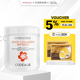 Bột collagen tổng hợp giúp trẻ hóa da Codeage Hydrolyzed Multi Collagen Peptides 567g