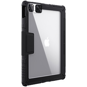 Bao da cho iPad Pro 11 inch / iPad Pro 12.9 inch 2021/2022 Nillkin Bumper Leather Case Pro (Có khe cắm bút Apple Pencil) - Hàng Nhập Khẩu - iPad Pro 12.9 inch 2021 - Đen