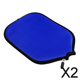 2xPremium Neoprene Pickleball Paddle Cover Zipper Sleeve Protective Case A18