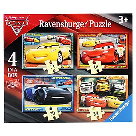 Bộ Xếp Hình Car 3 - Ravensburger RV068944 (4 Bộ 12/16/20/24 Mảnh Ghép)