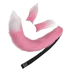 Ears and Tail Set Fancy Dress Costume for Birthday Carnival Party