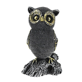 Owl Statue Animals Figurine Shelf Bookcase Decor Accents Gifts
