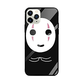 Ốp lưng kính cường lực cho iPhone 11 Pro Max Nền Vô Diện Dễ Thương - Hàng Chính Hãng