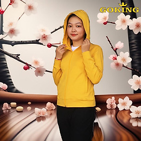 Áo khoác da cá GOKING 6 túi, form unisex cho nữ nam, trẻ em. Chống lạnh, giữ ấm, chống nắng, chống tia UV. Hàng hiệu vnxk