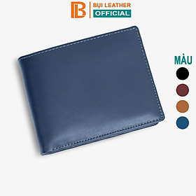 Ví nam, bóp nam da bò sáp Bụi Leather V108 - Bảo hành 12 tháng