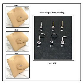 Khuyên cánh mũi thời trang thép y tế - XUÂN SHOP CHUYÊN KHUYÊN NHẬP THÁI