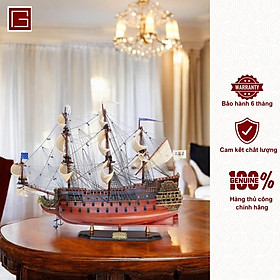 Mua Mô Hình Thuyền Gỗ WASA chất liệu gỗ tràm  thuyền trang trí phong thủy  thuyển gỗ thủ công chính hãng