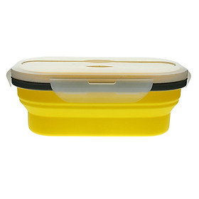 Silicone Plastic Lunch Box Picnic Bento Container Food Storage Box