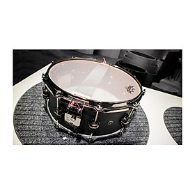 Rebel Custom Shop 14"X6" Birch/Mahogany snare - Deep Black SS finish DS DRUM-Hàng Chính Hãng