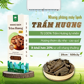 Hình ảnh [HỘP 500cây] Nhang Trầm Hương MỘC LÂM - 29cm - Nhang sạch ít khói - Hương thơm dịu nhẹ - Dùng trong phòng máy lạnh