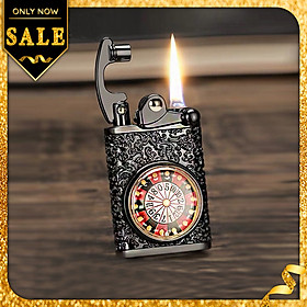 Mua Vỏ Hột Quẹt Bật Lửa Xăng Zorro Z613 Thiết Kế Họa Tiết Vòng Xoay Roulette Đẹp Độc Lạ - Dùng Xăng Bấc Đá Cao Cấp