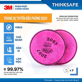 Mua Mặt nạ phòng độc 3M Thinksafe  chống độc  chuyên phòng dịch  chống giọt bắn  lọc bụi mịn pm2.5  khói hàn - 7502/2097