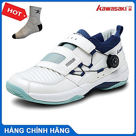 Giày cầu lông Kawasaki K530 chuyên nghiệp, đế kếp, chống lật cổ chân, giày bóng chuyền - tặng kèm tất thể thao Bendu