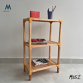 Mua Kệ Để Đồ Đa Năng- Minhlongwood M52  Kệ Trang Trí Phòng Ngủ  Phòng Khách- Màu Gỗ Tự Nhiên