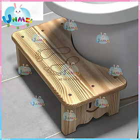 Mua Ghế Gỗ kê chân đi toilet tạo góc nghiêng 35 độ dễ dàng đi vệ sinh hơn Chất liệu Gỗ tự nhiên Chắc Chắn
