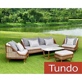 Bộ sofa cao cấp Bắc Âu Tundo Sofa 1m8 ghế đơn kèm đôn và bàn