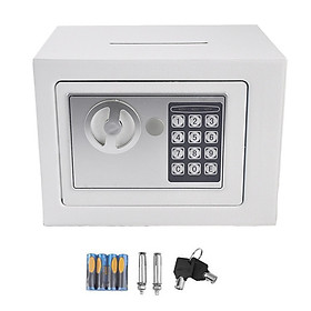 Mua Két sắt mini điện tử trắng có rãnh