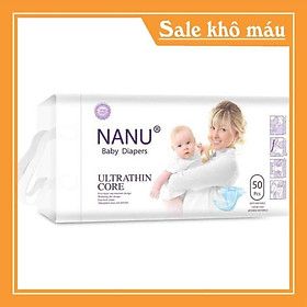 Bỉm tã dán NANU S M 50 miếng