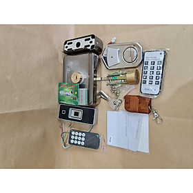 Mua Bộ Ổ khóa điện tử kèm remote điều khiển    kết hợp với đầu đọc vân tay và thẻ từ trắng sử dụng cho cửa Gỗ