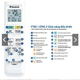 Mua Remote ARC480A21 cho máy điều hòa Daikin - HÀNG CHÍNH HÃNG