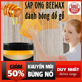 Sáp ong Beewax lau đánh bóng sàn đồ gỗ nội thất 3 tác động làm mới chống thấm nước