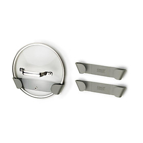 Mua Bộ 3 giá để nắp nồi gắn tường Joseph Joseph Duo - Duo 3pc Pan Lid Holders (Grey)