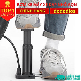 Bơm xe máy xe đạp nhỏ gọn dododios đầu van đa năng